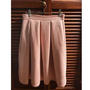 Charlotte Russe Blush Pink Midi “Poodle” Style Skirt Size M